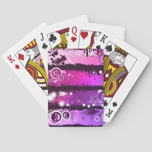Jeu De Cartes Bannière musicale Grunge Style 3 (dos)