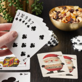 Jeu De Cartes Bannière personnalisable de Cute Père Noël (In Situ)