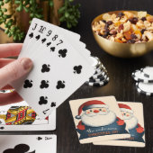 Jeu De Cartes Bannière personnalisable de Cute Père Noël (In Situ)