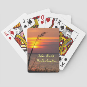 Jeu De Cartes Banques extérieures Plage de Caroline du Nord Suns