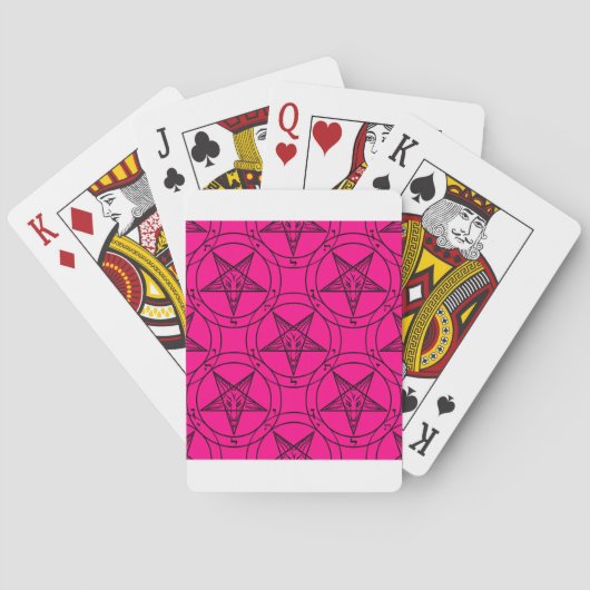 Jeu De Cartes baphomet rose (dos)