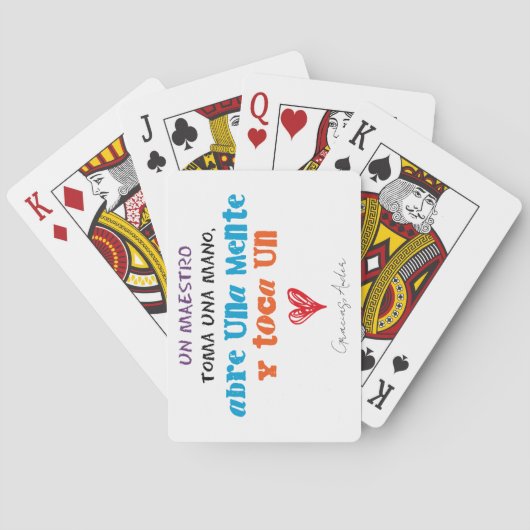Jeu De Cartes Baraja de cartas para profes (dos)