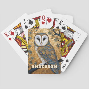 Jeu De Cartes Barn Owl Art nouveau