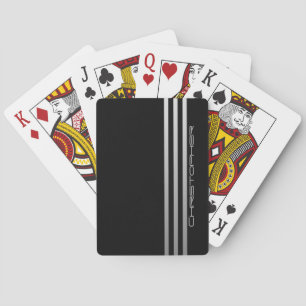 Jeu De Cartes . Barres Métalliques Fausse avec Nom