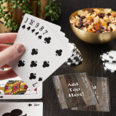 Jeu De Cartes Barres Récupérées Bois rustique (In Situ)