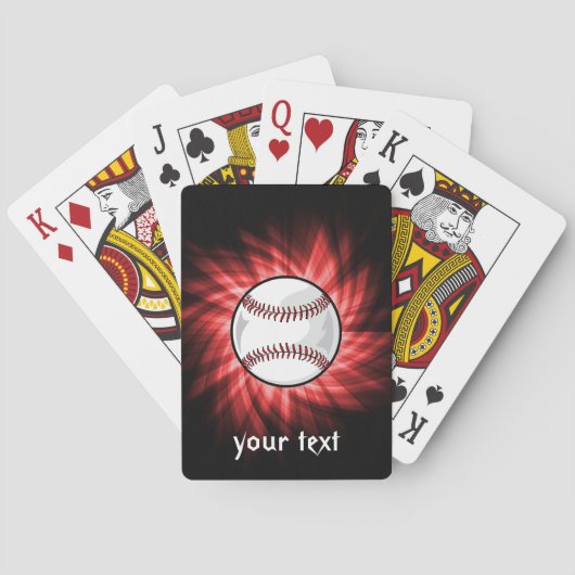Jeu De Cartes Baseball rouge (dos)