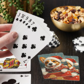 Jeu De Cartes Basenji Dog Roller Dessous de verre Noël (In Situ)