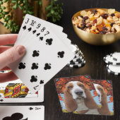 Jeu De Cartes Basset Hound en automne (In Situ)