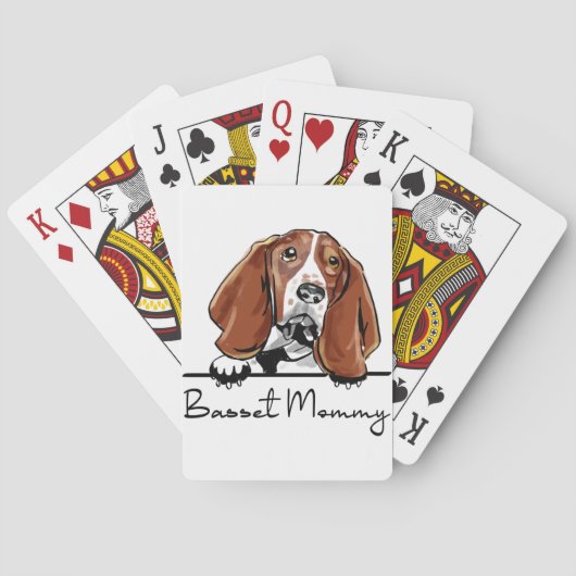 Jeu De Cartes Basset Hound maman (dos)