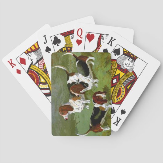 Jeu De Cartes Basset Hounds Bicyclette Lecture Cartes (dos)