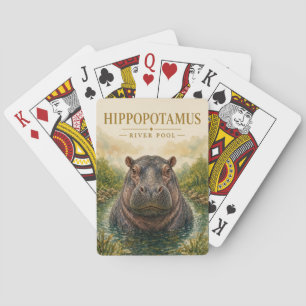 Jeu De Cartes Bassin de rivière à hippopotames Faune