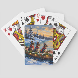 Jeu De Cartes Bateau de Noël de berger anatolien pour les fêtes
