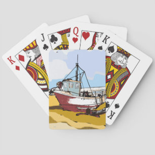 Jeu De Cartes Bateau de pêche pittoresque
