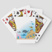 Jeu De Cartes Bateau Et Poisson Ensoleillés (dos)
