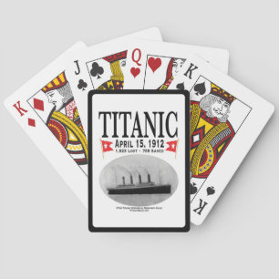 Jeu De Cartes Bateau-fantôme Titanic Bicycle Playing Cards (blan