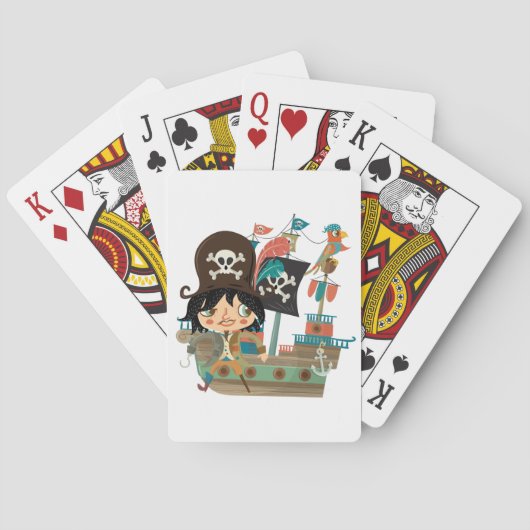 Jeu De Cartes Bateau pirate et pirate (dos)