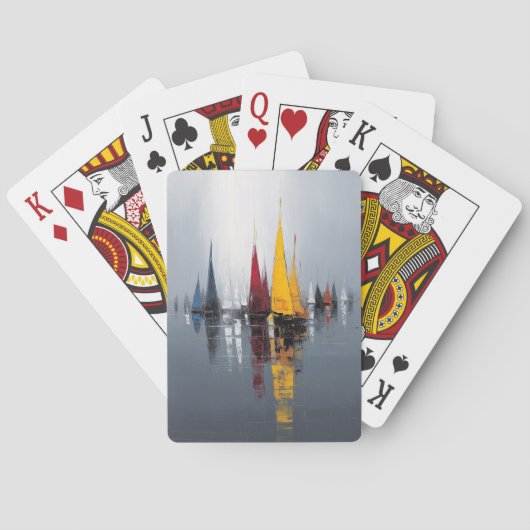 Jeu De Cartes Bateaux à voile modernes (dos)