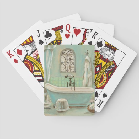 Jeu De Cartes Bath en verre de tuile (dos)