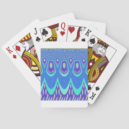 Jeu De Cartes Batik bleu (dos)