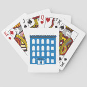 Jeu De Cartes Bâtiment Blue (dos)