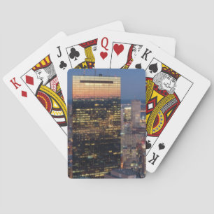 Jeu De Cartes Bâtiment de Boston avec des sentiers légers sur la