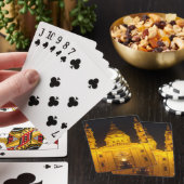 Jeu De Cartes Bâtiment d'or la nuit (In Situ)