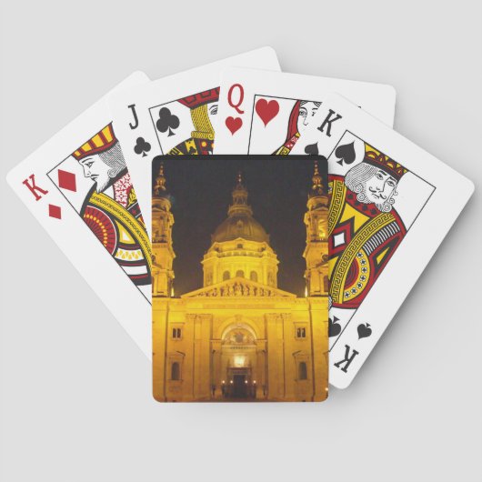Jeu De Cartes Bâtiment d'or la nuit (dos)
