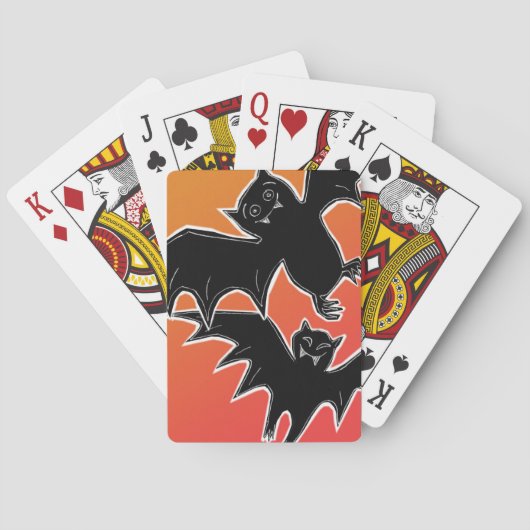 Jeu De Cartes Bats d'Halloween (dos)
