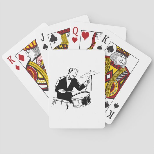 Jeu De Cartes Batteur rétro (dos)