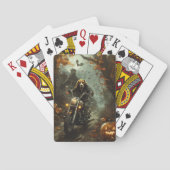 Jeu De Cartes Beagle équitation moto Halloween effroi (dos)