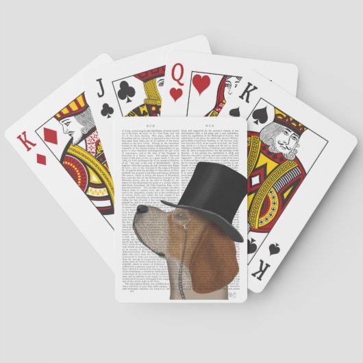 Jeu De Cartes Beagle, Hound officiel et Casquette (dos)