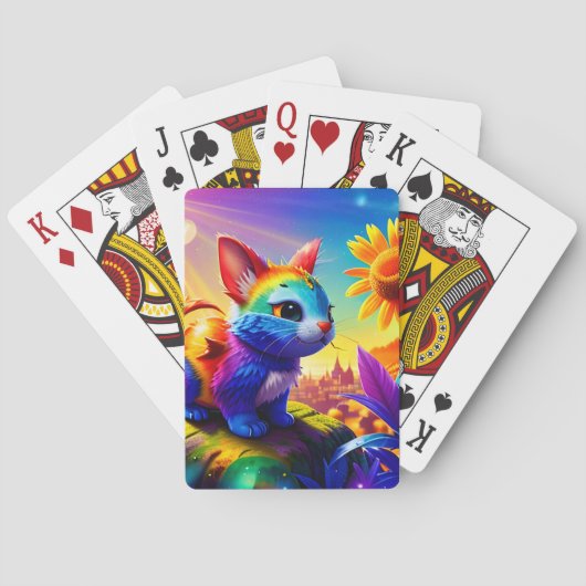 Jeu De Cartes Beau animal trois (dos)