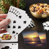 Jeu De Cartes Beau coucher du soleil (In Situ)