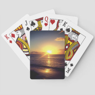 Jeu De Cartes Beau coucher du soleil