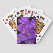 Jeu De Cartes Beau Crocus de printemps violet Floral (dos)