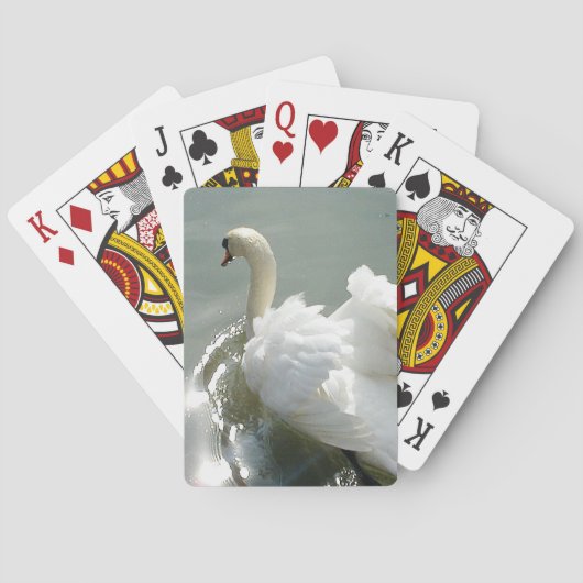 Jeu De Cartes Beau cygne blanc (dos)