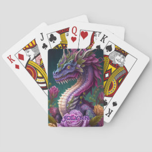 Jeu De Cartes Beau Dragon Violet