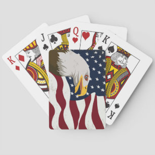 Jeu De Cartes Beau drapeau Eagle & USA