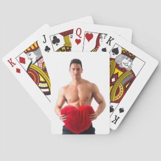 Jeu De Cartes Beau Gosse Torse Nu Sexy Muscle Poitrine Tiens Coe