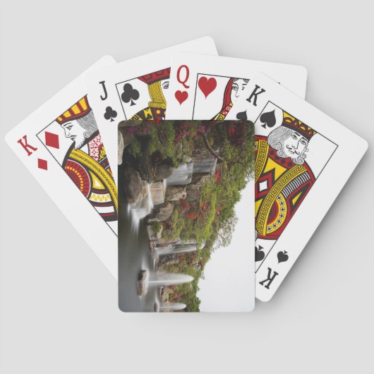 Jeu De Cartes Beau Jardin Fleur Cascade Azalea (dos)