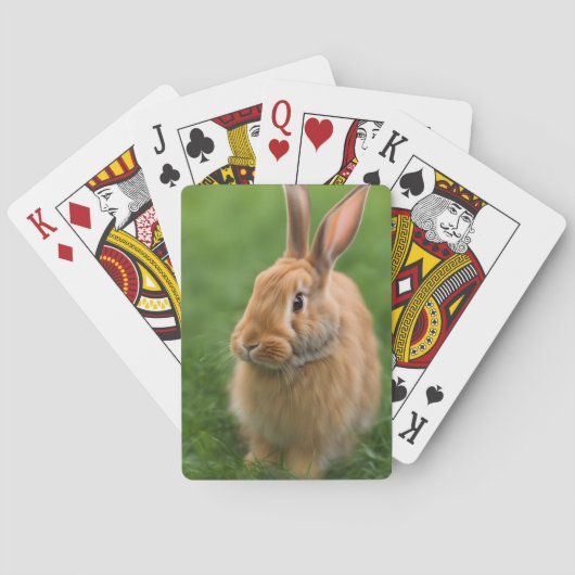 Jeu De Cartes Beau lapin (dos)