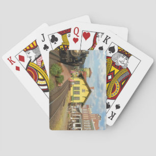 Jeu De Cartes Beau modèle de pont de chemin de fer de cartes de