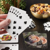 Jeu De Cartes Beau Panda rouge sur une branche (In Situ)