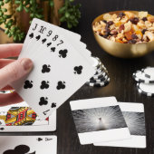 Jeu De Cartes Beau paon blanc (In Situ)