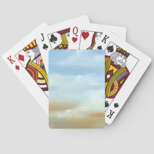 Jeu De Cartes Beau paysage avec nuages fluides