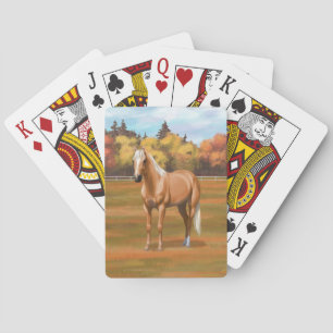 Jeu De Cartes Beau Stallion Cheval Palomino Quarter