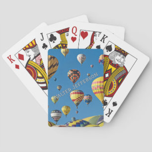 Jeu De Cartes Beaucoup de ballons à air chaud dans le ciel perso