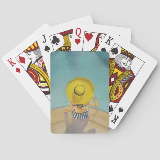 Jeu De Cartes Beauté au bord de la piscine  (dos)