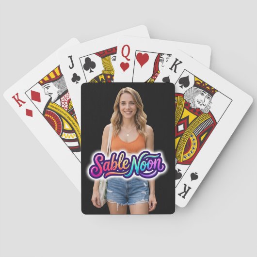 Jeu De Cartes Beauté de Sable Noon Pose #1 (dos)
