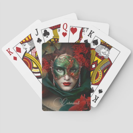 Jeu De Cartes Beauté du carnaval vénitien (dos)